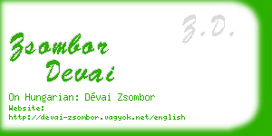 zsombor devai business card